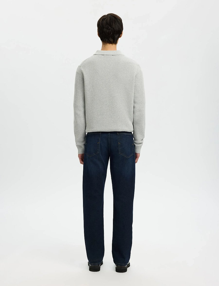 Selected - SLH196-STRAIGHT CLEO FLEX DB 615 JNS NOS - regular jeans - dark blue denim - 2