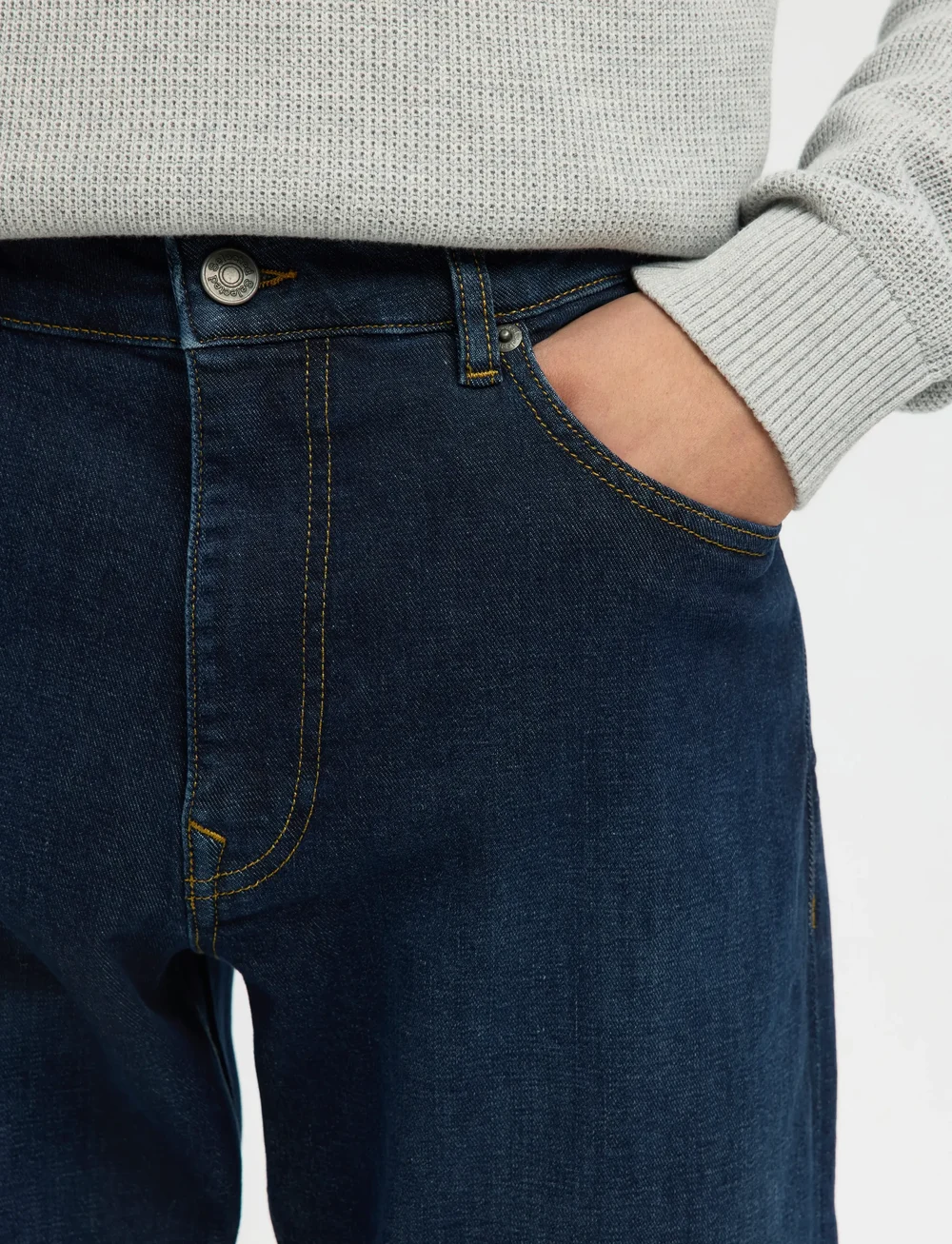 Selected - SLH196-STRAIGHT CLEO FLEX DB 615 JNS NOS - regular jeans - dark blue denim - 4