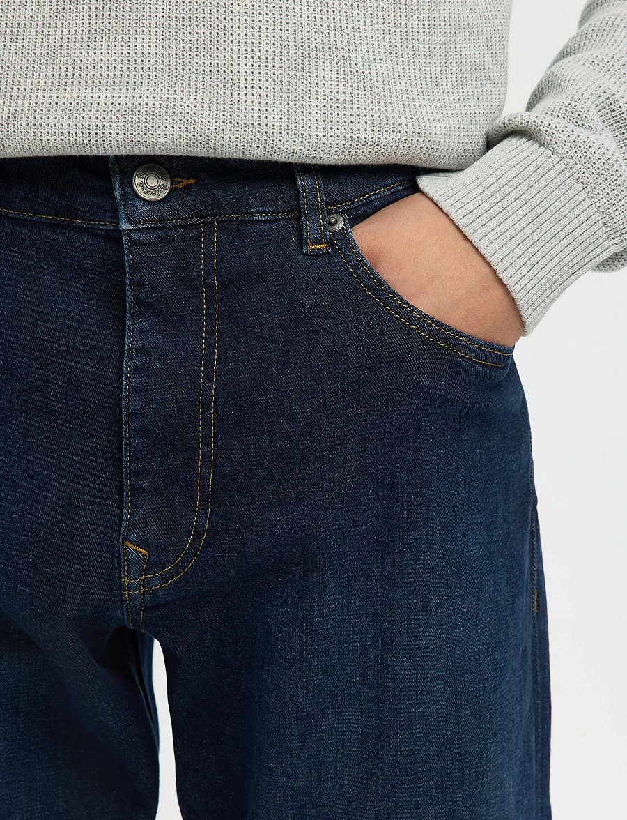 Selected - SLH196-STRAIGHT CLEO FLEX DB 615 JNS NOS - regular jeans - dark blue denim - 4