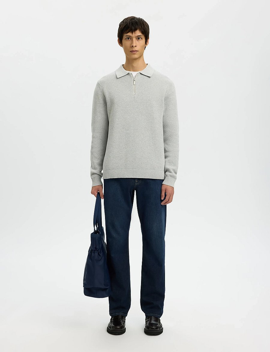 Selected - SLM196-STRAIGHT CLEO FLEX DB 615 JNS NOS - normale jeans - dark blue denim - 5