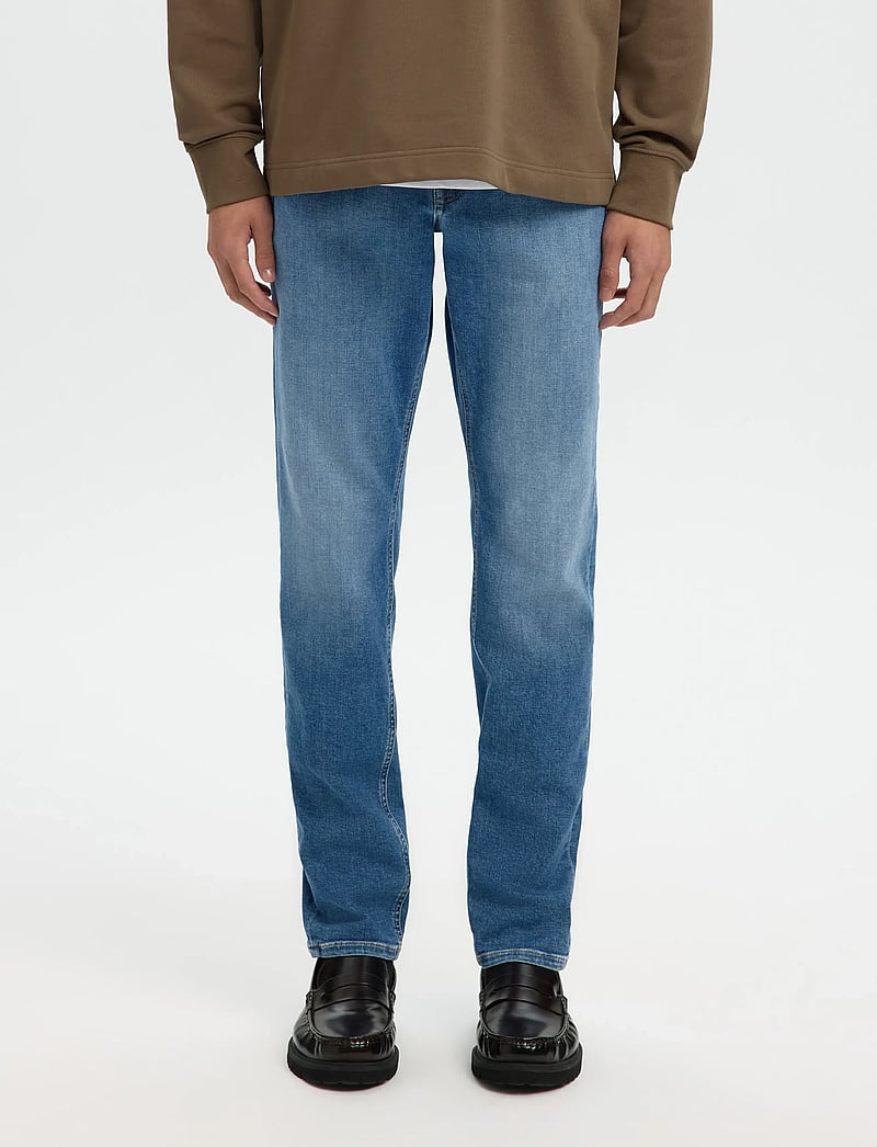 Selected - SLH75-SLIM CLEO FLEX MB 616 JEANS NOOS - slim fit jeans - medium blue denim - 0