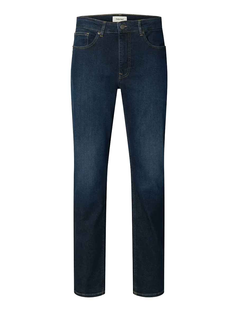 Selected - SLH75-SLIM CLEO FLEX DB 615 JEANS NOOS - aptempti džinsai - dark blue denim - 1