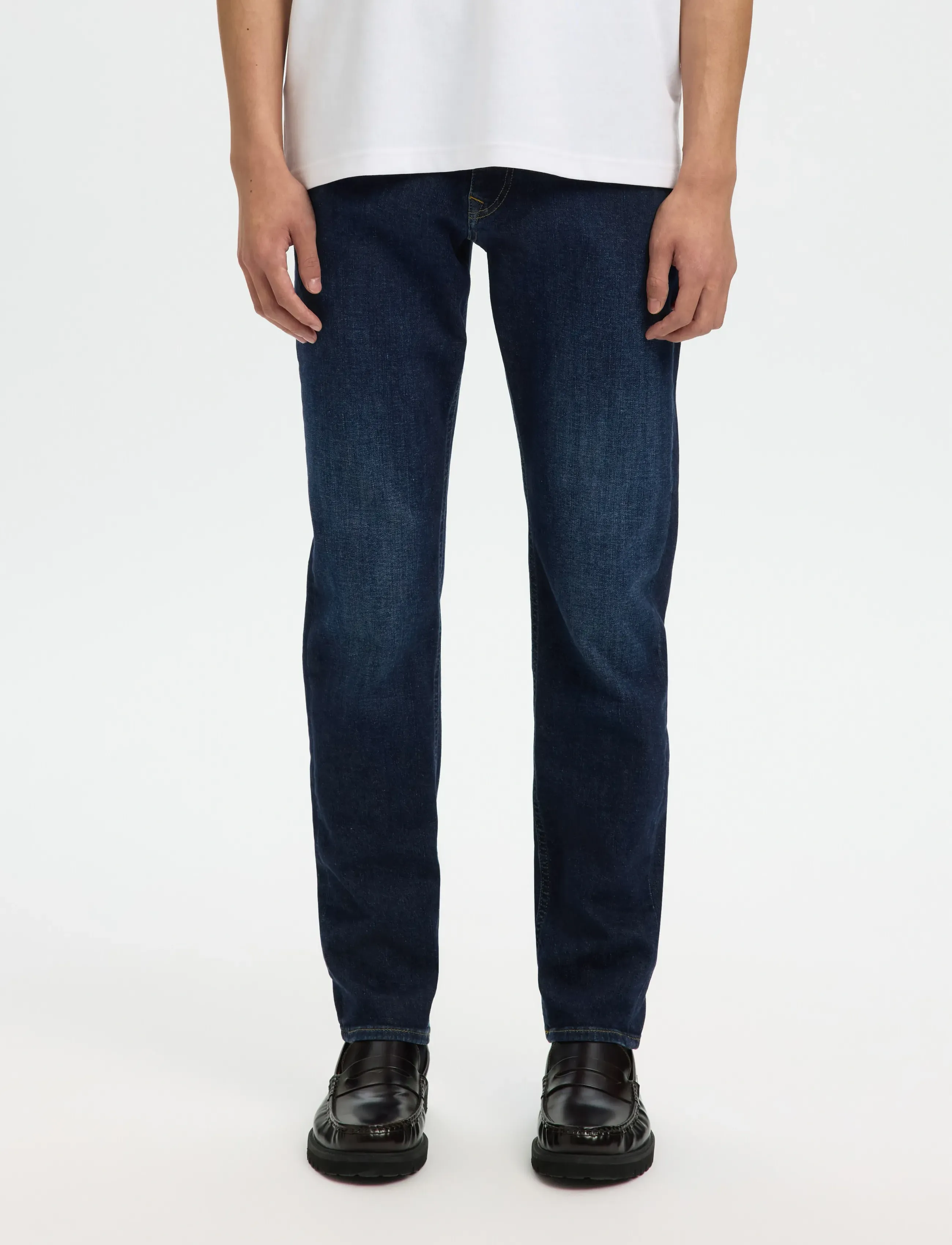 Selected SLH75-SLIM CLEO FLEX DB 615 JEANS NOOS - Slim jeans - DARK BLUE DENIM / blue