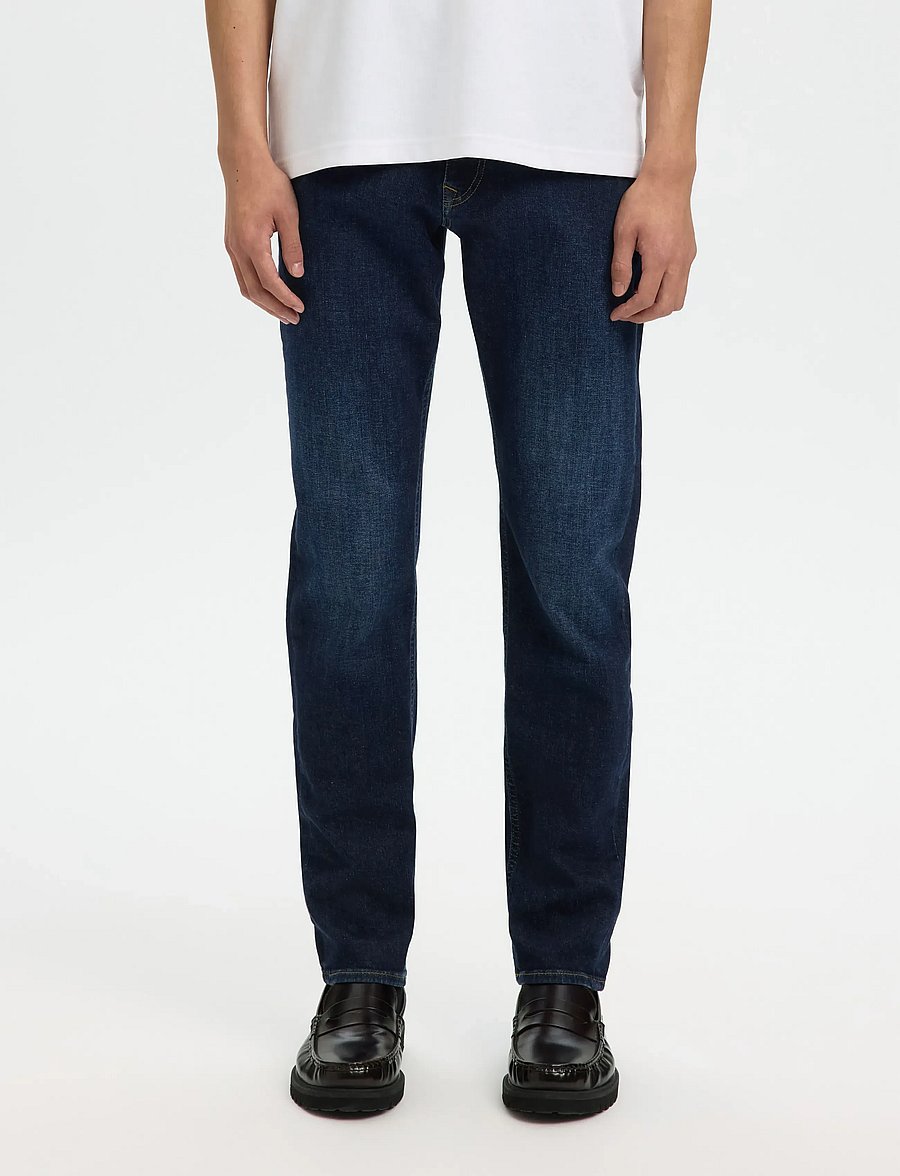 Selected - SLH75-SLIM CLEO FLEX DB 615 JEANS NOOS - aptempti džinsai - dark blue denim - 0