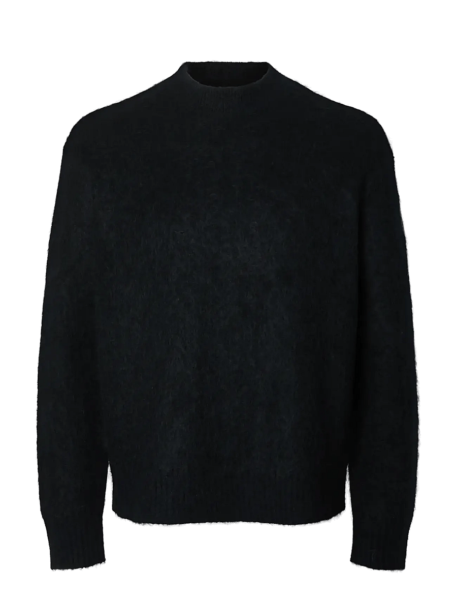 Selected - SLMMEIS EDIT LS CREW NECK - round necks - anthracite - 0
