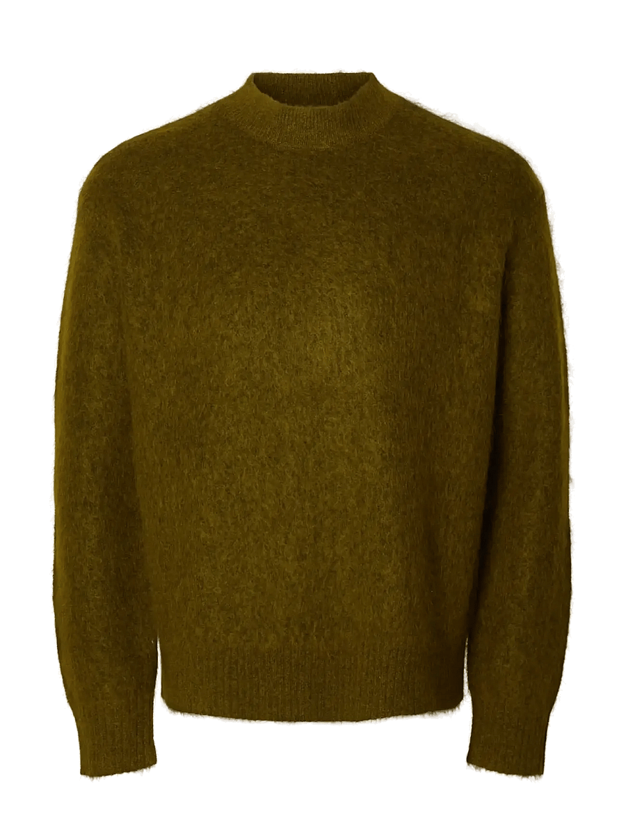 Selected - SLMMEIS EDIT LS CREW NECK - rundhalsad - fir green - 1