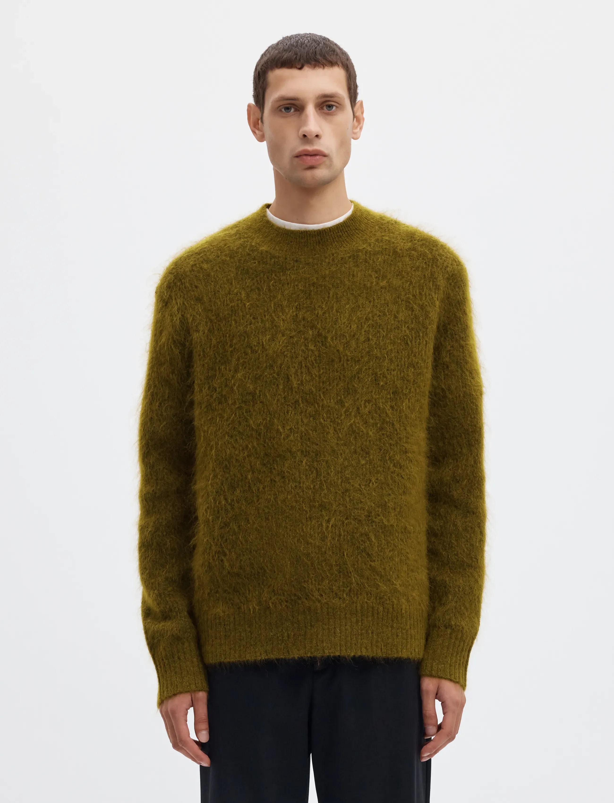 Selected - SLMMEIS EDIT LS CREW NECK - rundhalsad - fir green - 0
