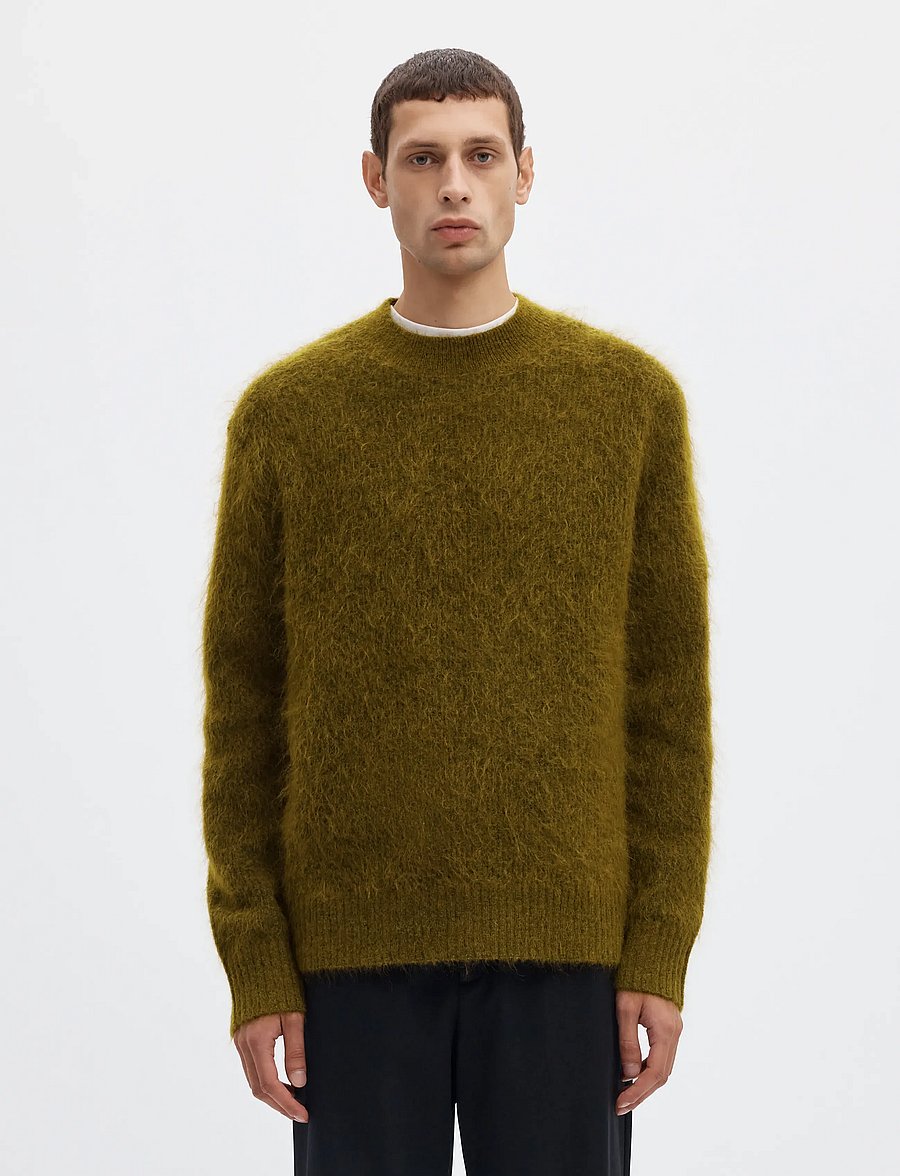 Selected - SLMMEIS EDIT LS CREW NECK - rundhalsad - fir green - 0