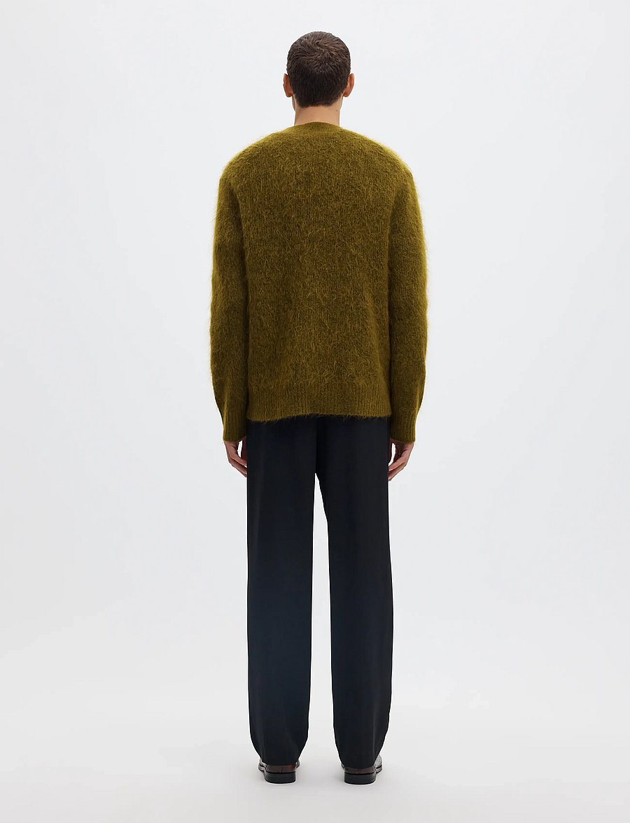 Selected - SLMMEIS EDIT LS CREW NECK - rundhalsad - fir green - 2