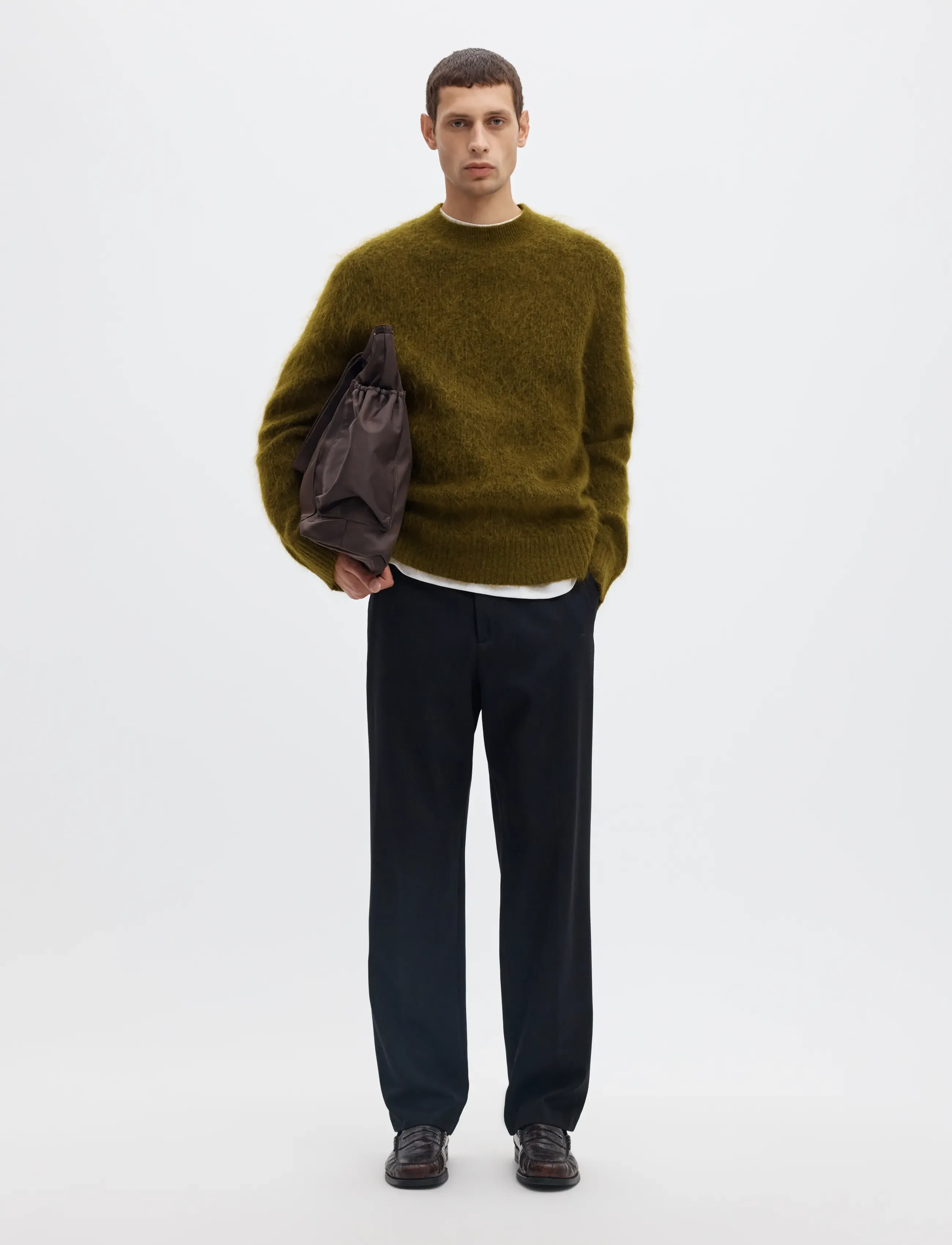 Selected - SLMMEIS EDIT LS CREW NECK - rundhalsad - fir green - 5