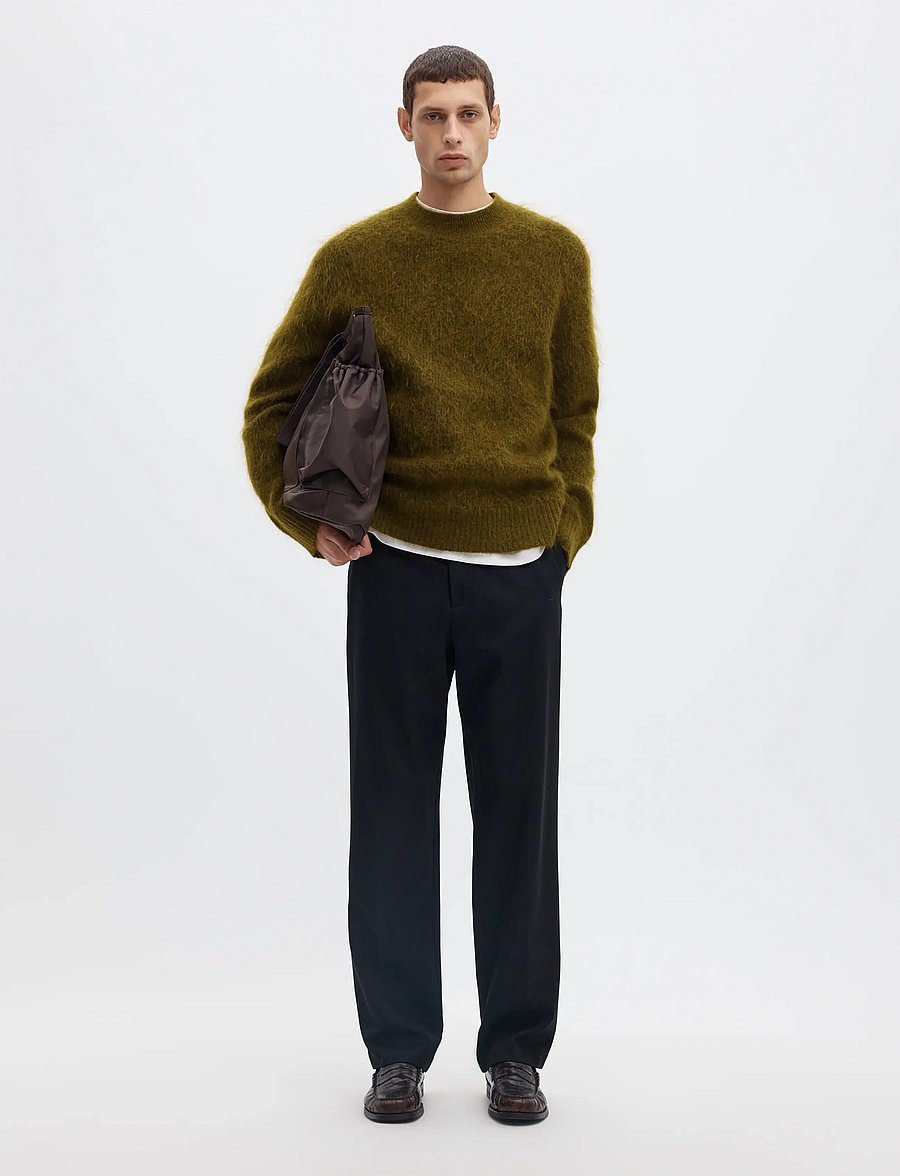 Selected - SLMMEIS EDIT LS CREW NECK - rundhalsad - fir green - 5