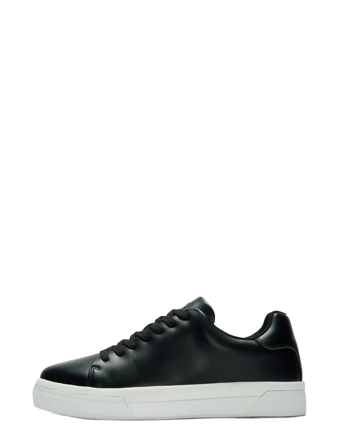 Selected Slmdavid Chunky Leather Sneaker 2.0 Noos, 40, Black, Sneakers > Sneakers Med Lav Top, Herre