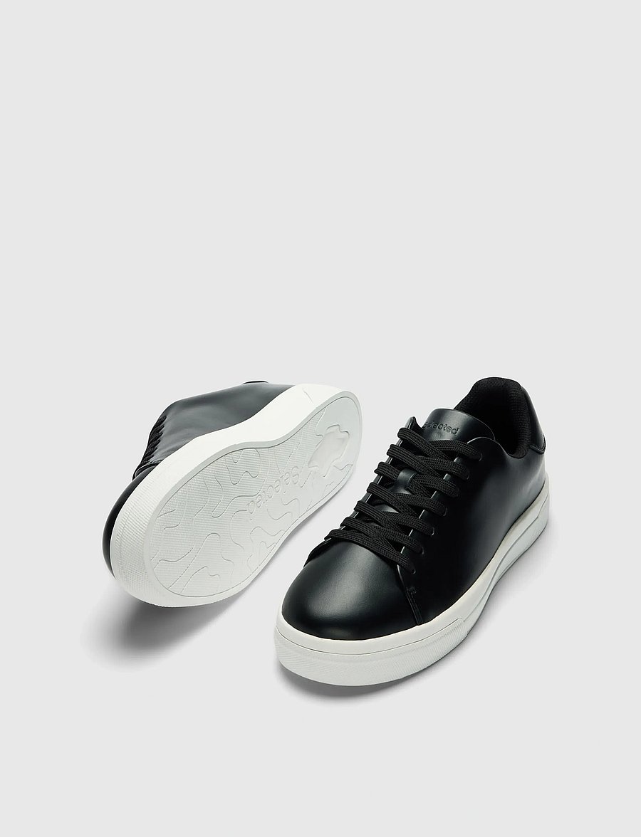 Selected - SLMDAVID CHUNKY LEATHER SNEAKER 2.0 NOOS - low-top sneaker - black - 1