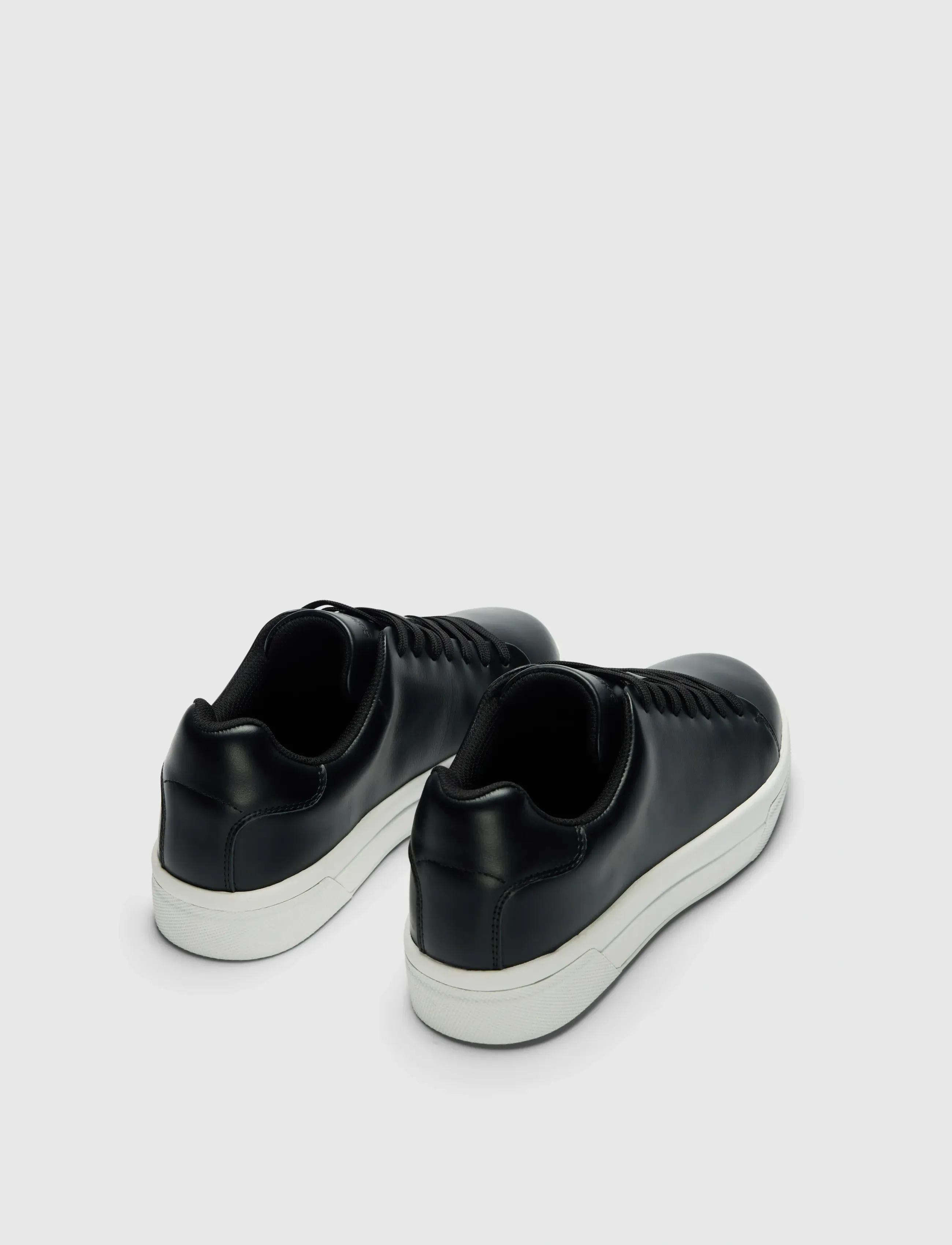 Selected - SLMDAVID CHUNKY LEATHER SNEAKER 2.0 NOOS - lave sneakers - black - 2