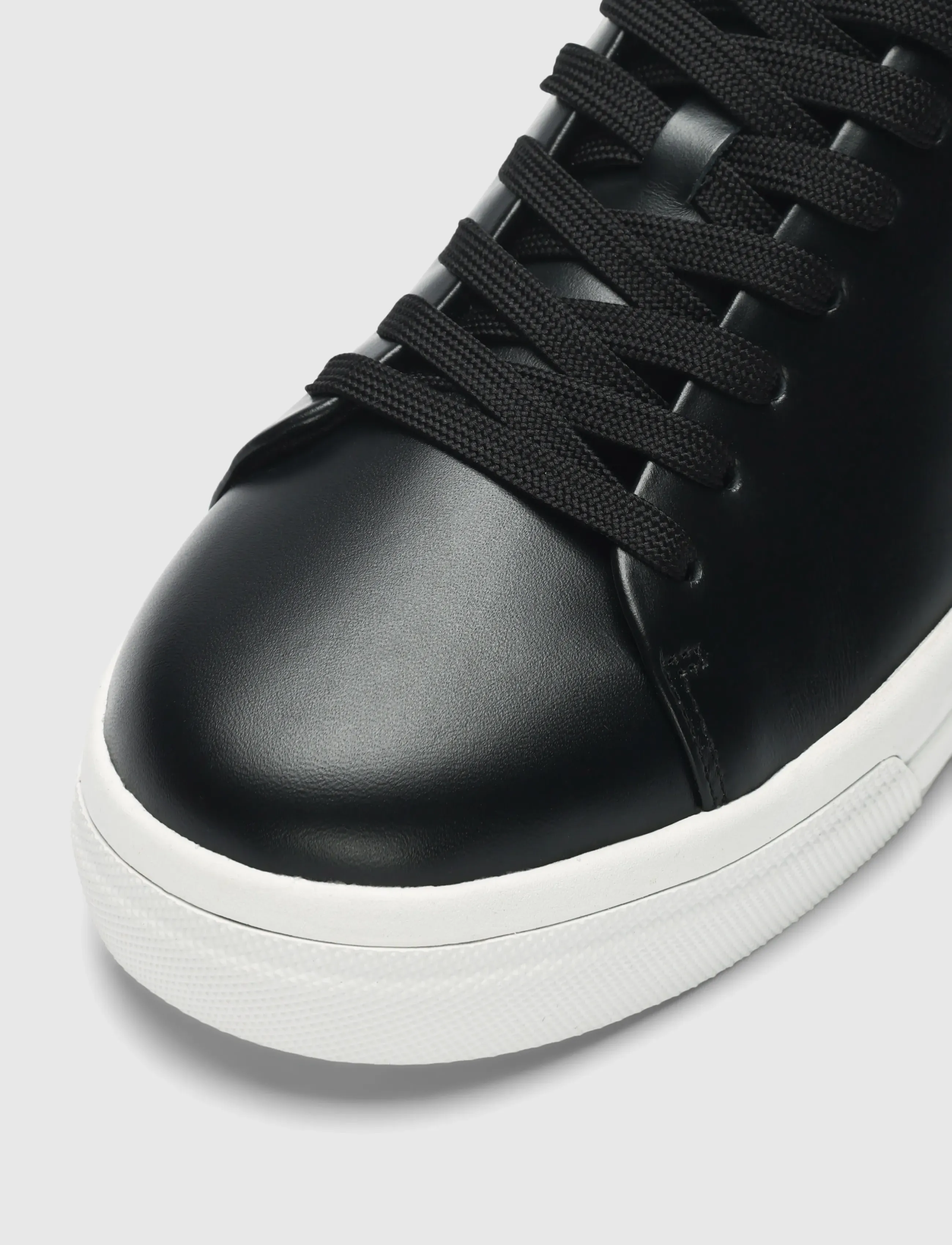 Selected - SLMDAVID CHUNKY LEATHER SNEAKER 2.0 NOOS - lave sneakers - black - 3