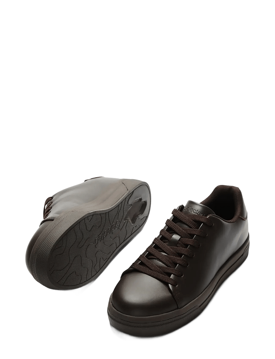 Selected - SLMDAVID CHUNKY LEATHER SNEAKER 2.0 NOOS - low-top sneaker - delicioso - 2