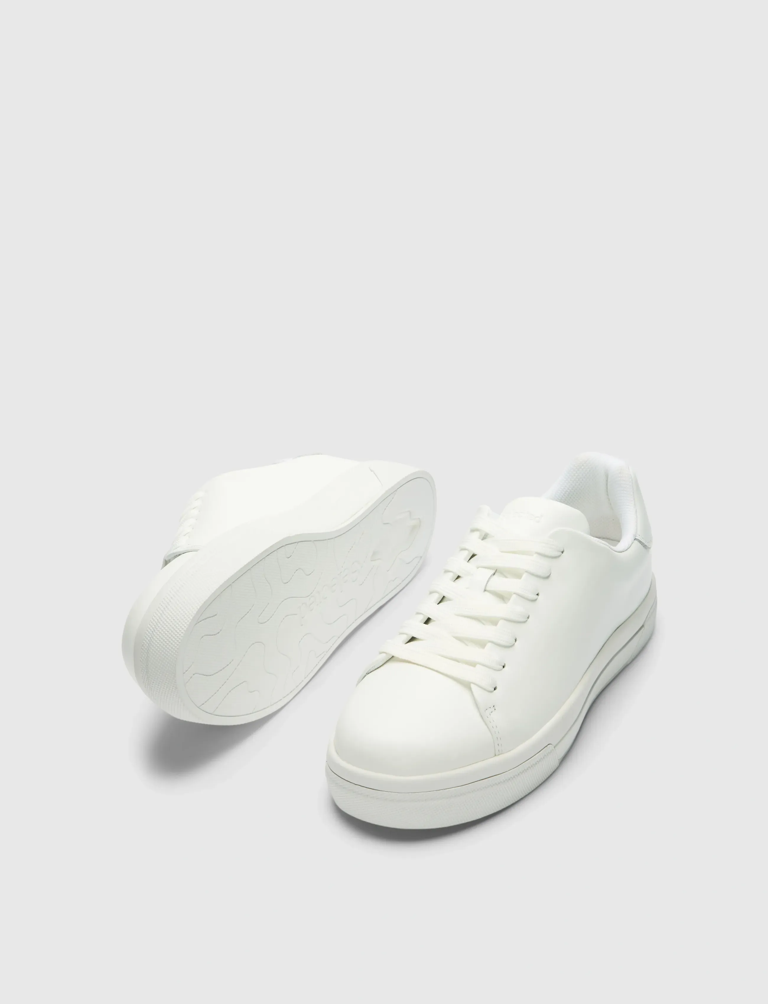 Selected - SLMDAVID CHUNKY LEATHER SNEAKER 2.0 NOOS - lave sneakers - white - 1