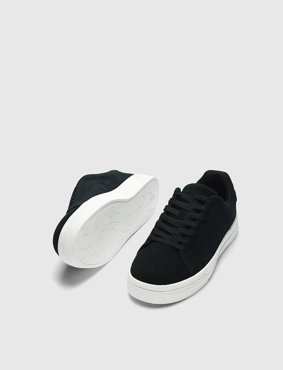 Selected - SLMDAVID CHUNKY SUEDE SNEAKER 2.0 NOOS - madala säärega - black - 1