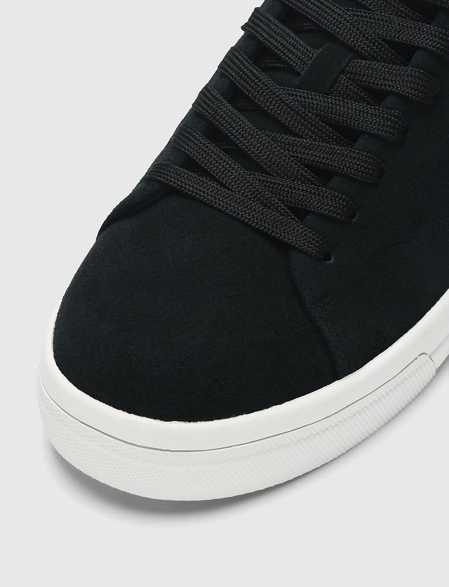 Selected - SLMDAVID CHUNKY SUEDE SNEAKER 2.0 NOOS - madala säärega - black - 3