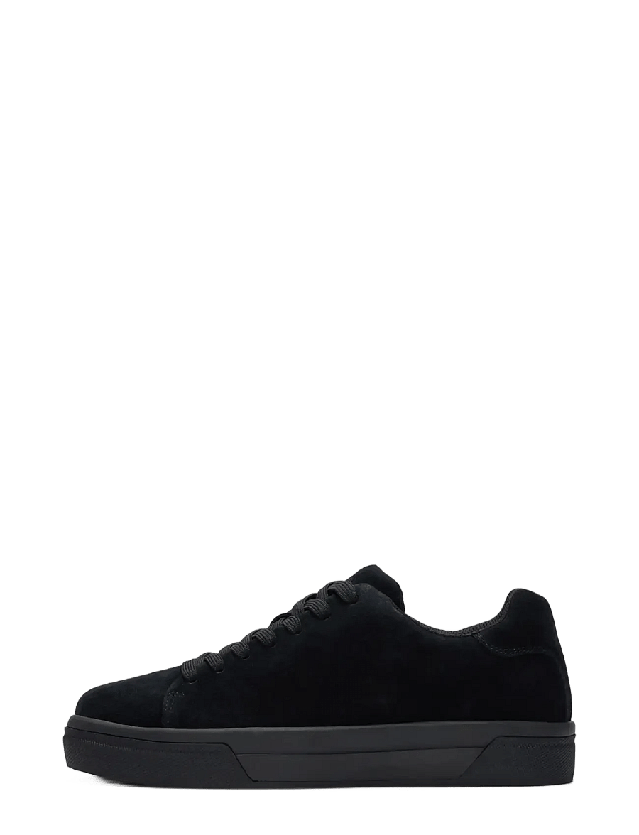 Selected - SLMDAVID CHUNKY SUEDE SNEAKER 2.0 NOOS - low-top sneaker - black - 0