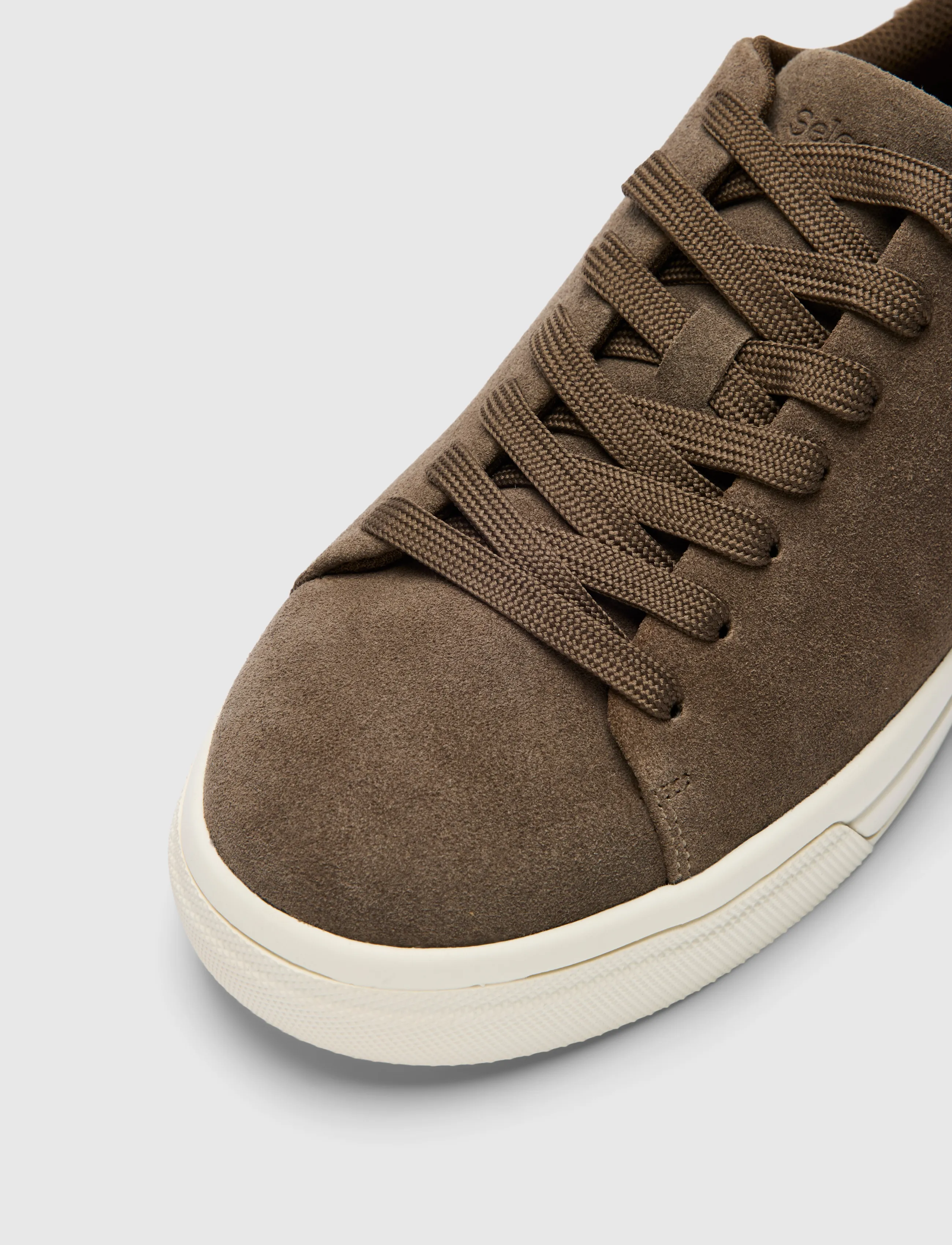 Selected - SLMDAVID CHUNKY SUEDE SNEAKER 2.0 NOOS - lave sneakers - chocolate chip - 3