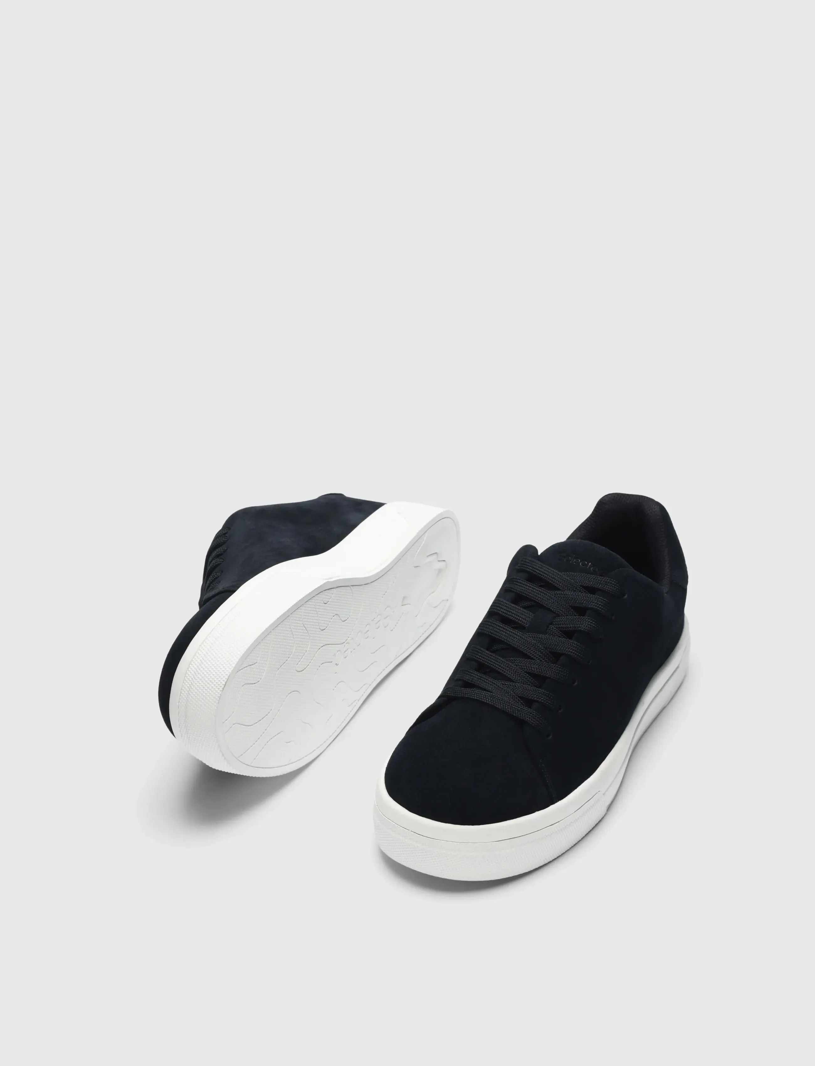 Selected - SLMDAVID CHUNKY SUEDE SNEAKER 2.0 NOOS - lave sneakers - dark navy - 1