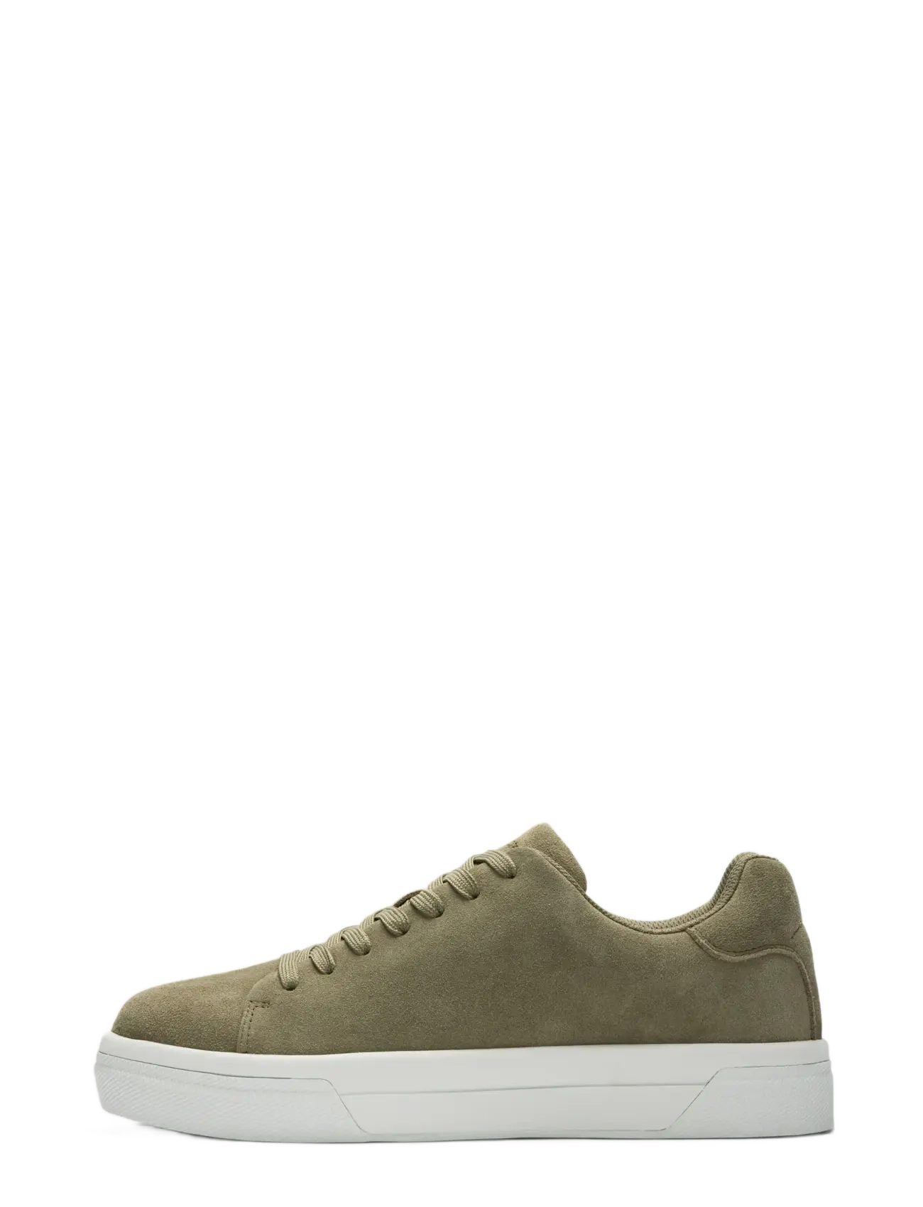 Selected SLHDAVID CHUNKY SUEDE SNEAKER 2.0 NOOS - Buty - DEEP LICHEN GREEN / khaki/green