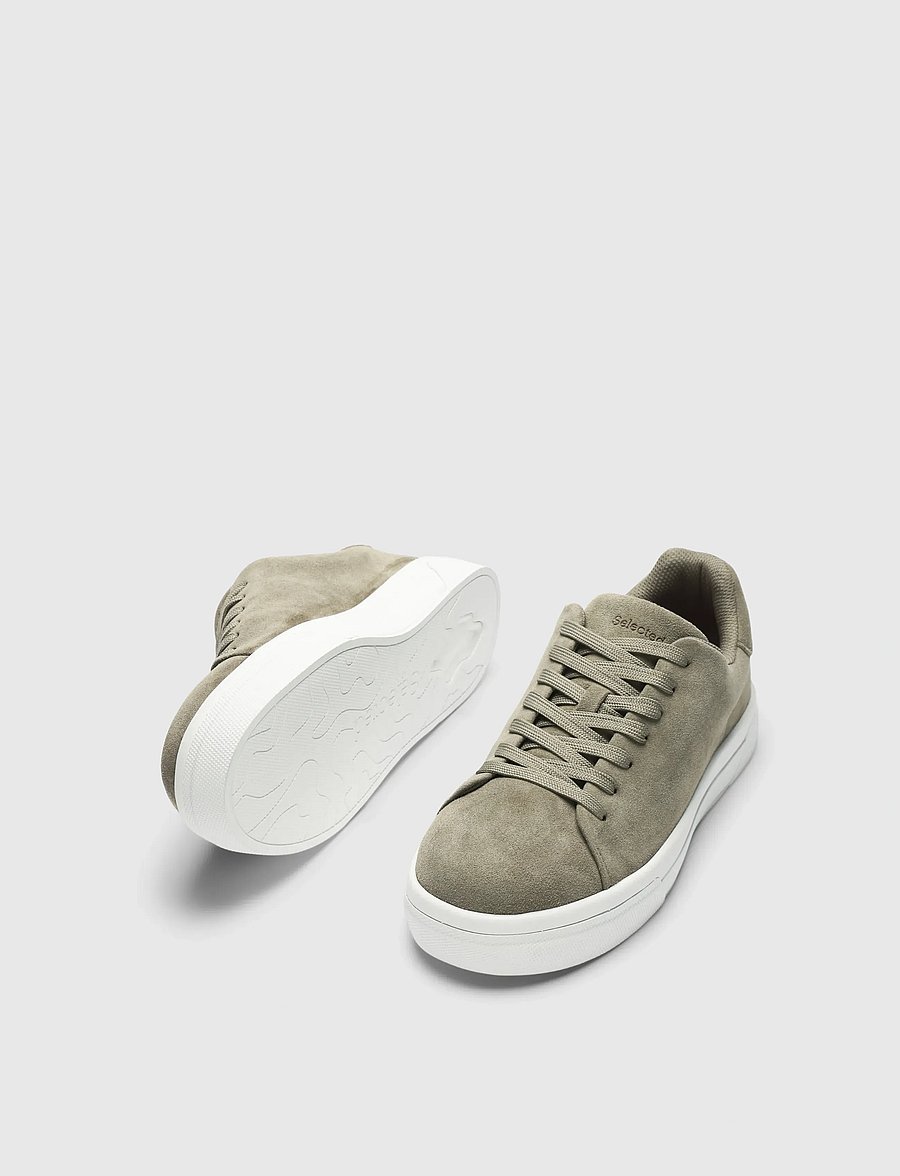 Selected - SLMDAVID CHUNKY SUEDE SNEAKER 2.0 NOOS - low-top sneaker - deep lichen green - 1