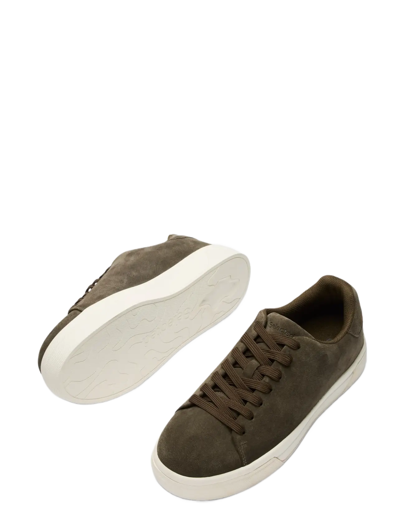 Selected - SLMDAVID CHUNKY SUEDE SNEAKER 2.0 NOOS - lave sneakers - olive night - 2