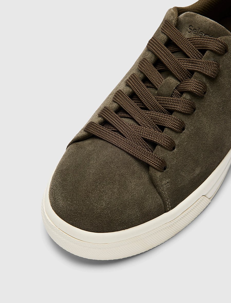 Selected - SLMDAVID CHUNKY SUEDE SNEAKER 2.0 NOOS - low-top sneaker - olive night - 3