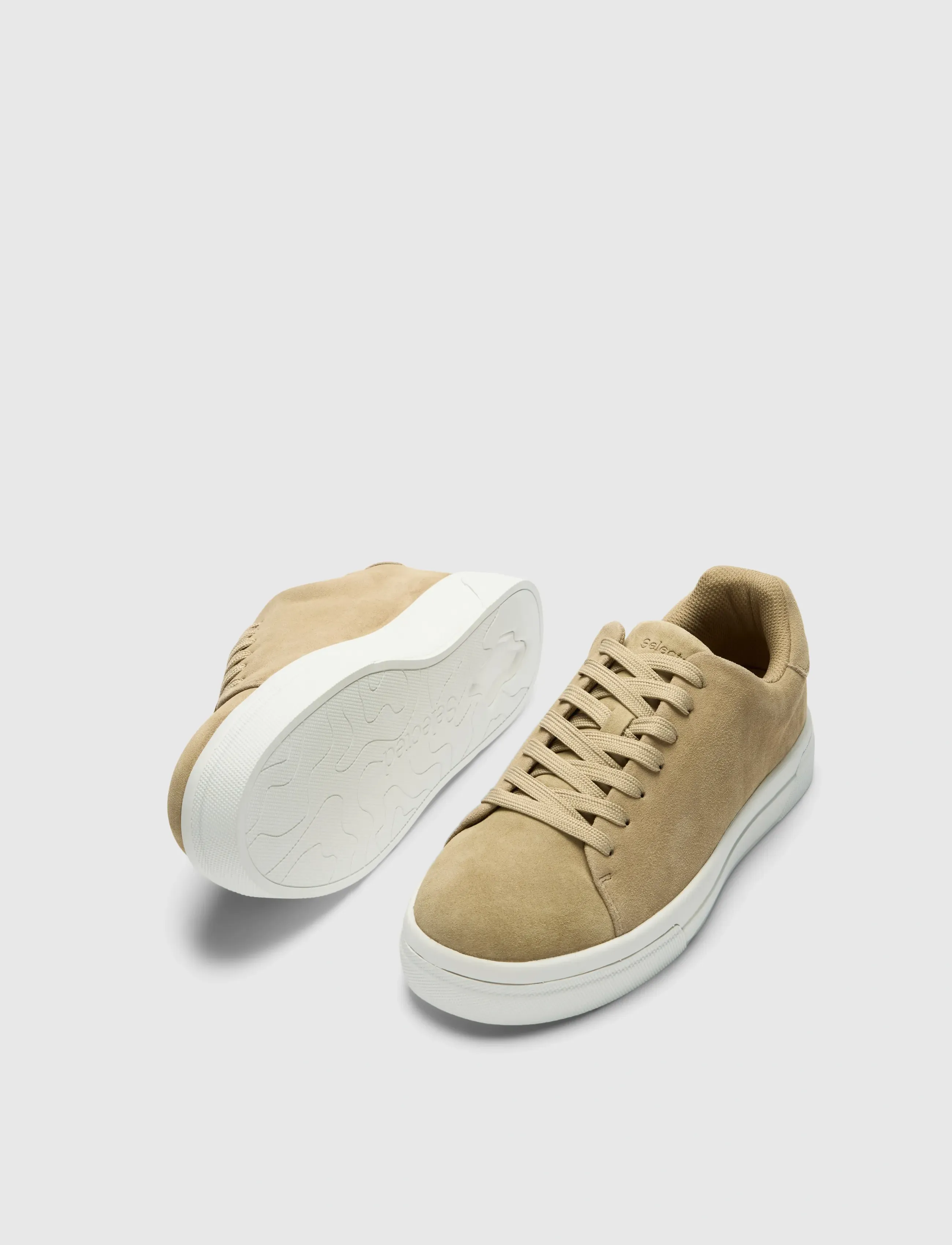 Selected - SLMDAVID CHUNKY SUEDE SNEAKER 2.0 NOOS - lave sneakers - sand - 1