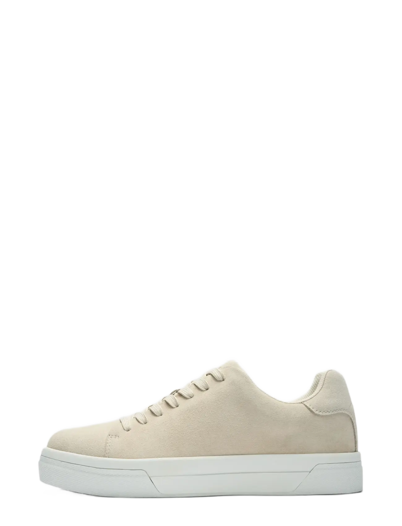 Selected SLHDAVID CHUNKY SUEDE SNEAKER 2.0 NOOS - Sneakers - WHITE / beige