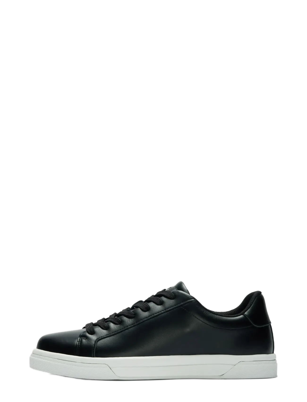 Selected SLMEVAN LEATHER SNEAKER 2.0 NOOS - Jalanõud - BLACK / black