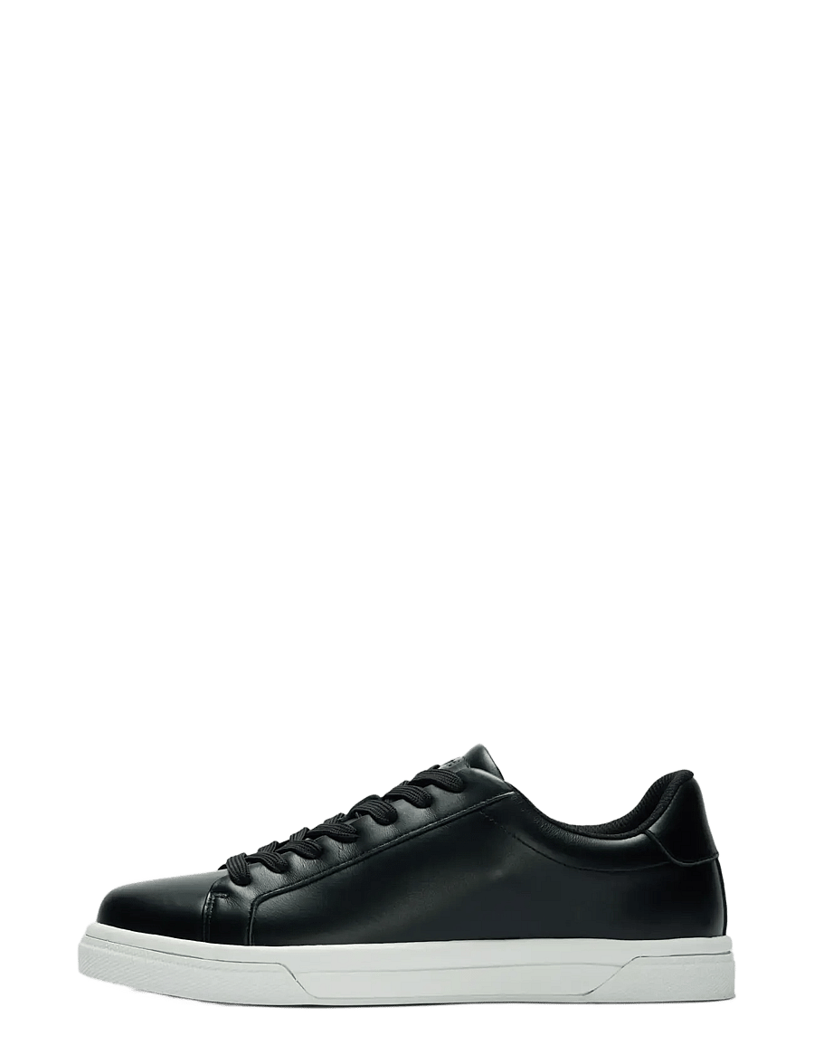 Selected - SLMEVAN LEATHER SNEAKER 2.0 NOOS - low-top sneaker - black - 0