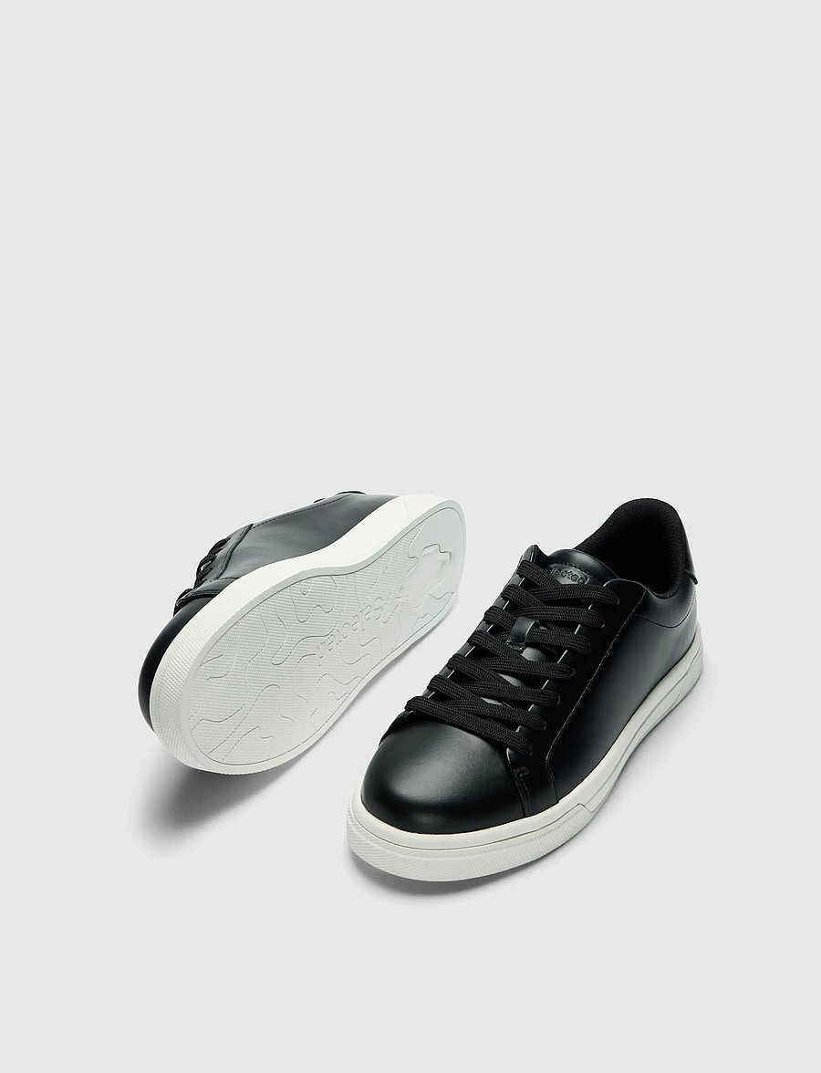 Selected - SLMEVAN LEATHER SNEAKER 2.0 NOOS - low-top sneaker - black - 1