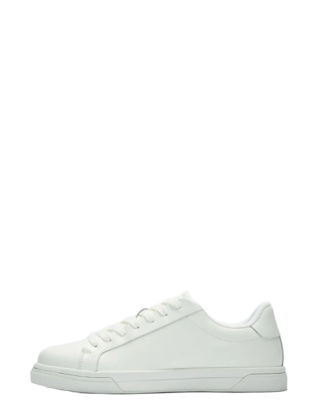 Selected SLMEVAN LEATHER SNEAKER 2.0 NOOS - Sneakers - WHITE / white
