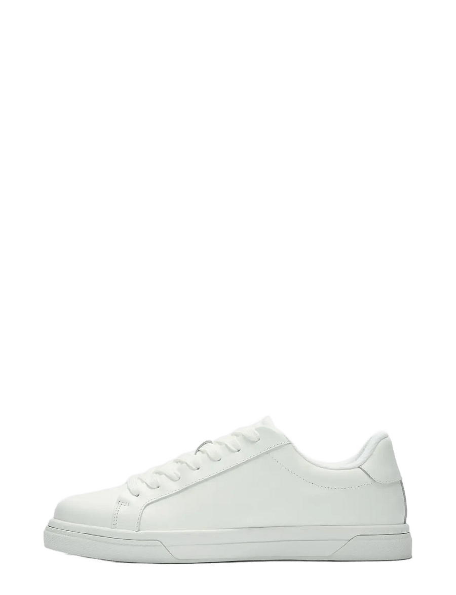Selected - SLMEVAN LEATHER SNEAKER 2.0 NOOS - madala säärega - white - 0
