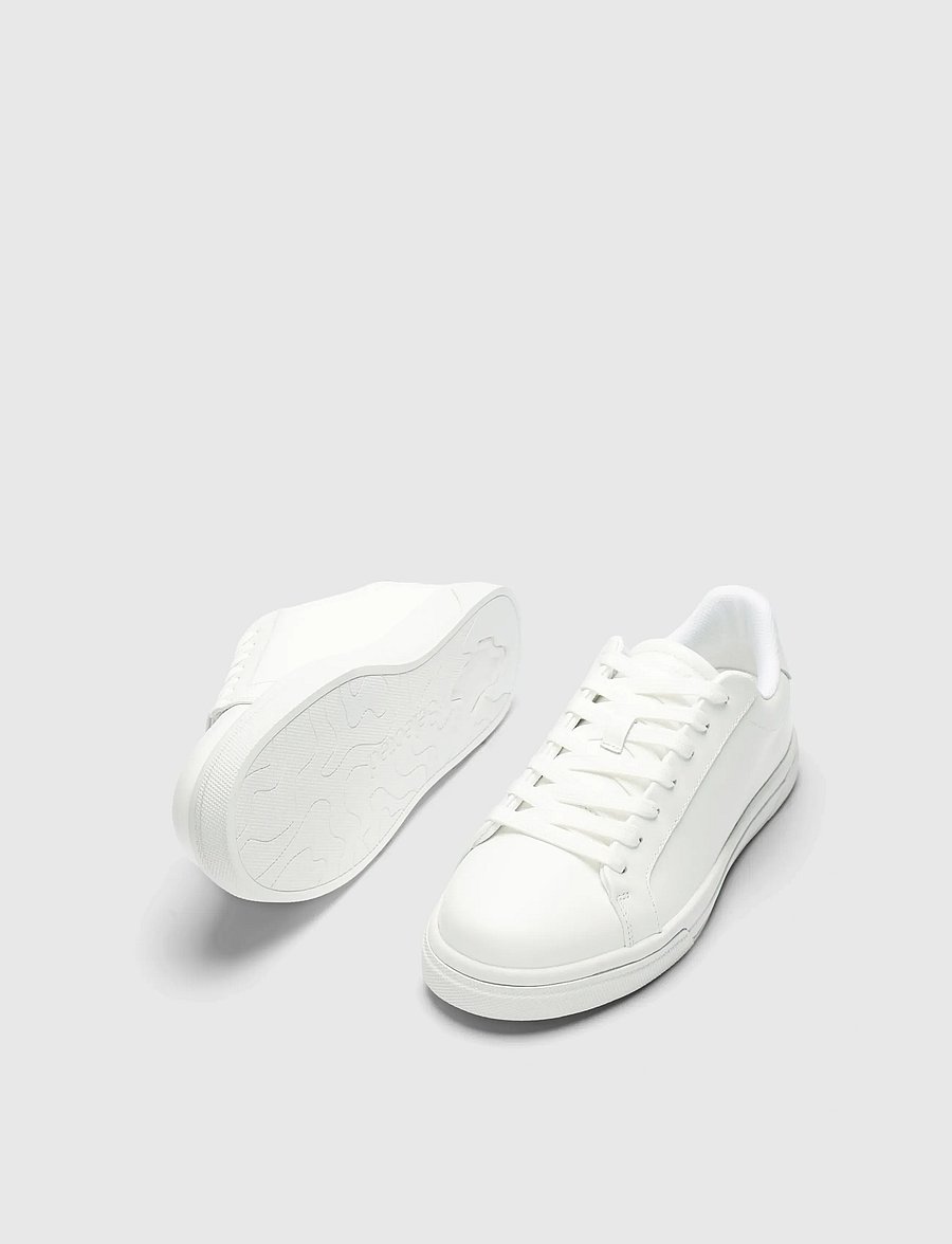 Selected - SLMEVAN LEATHER SNEAKER 2.0 NOOS - madala säärega - white - 1