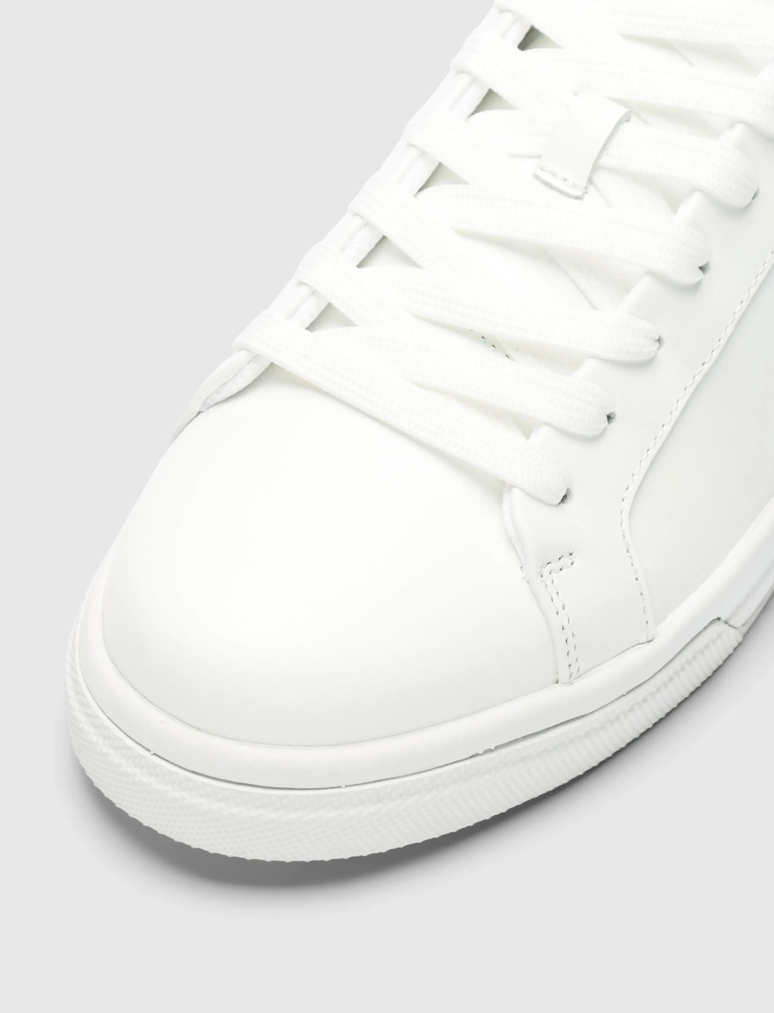 Selected - SLMEVAN LEATHER SNEAKER 2.0 NOOS - niedriger schnitt - white - 3