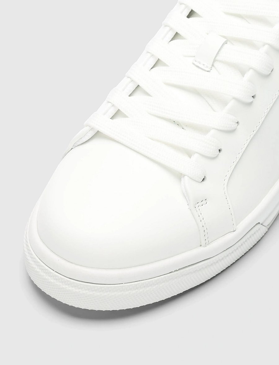 Selected - SLMEVAN LEATHER SNEAKER 2.0 NOOS - madala säärega - white - 3