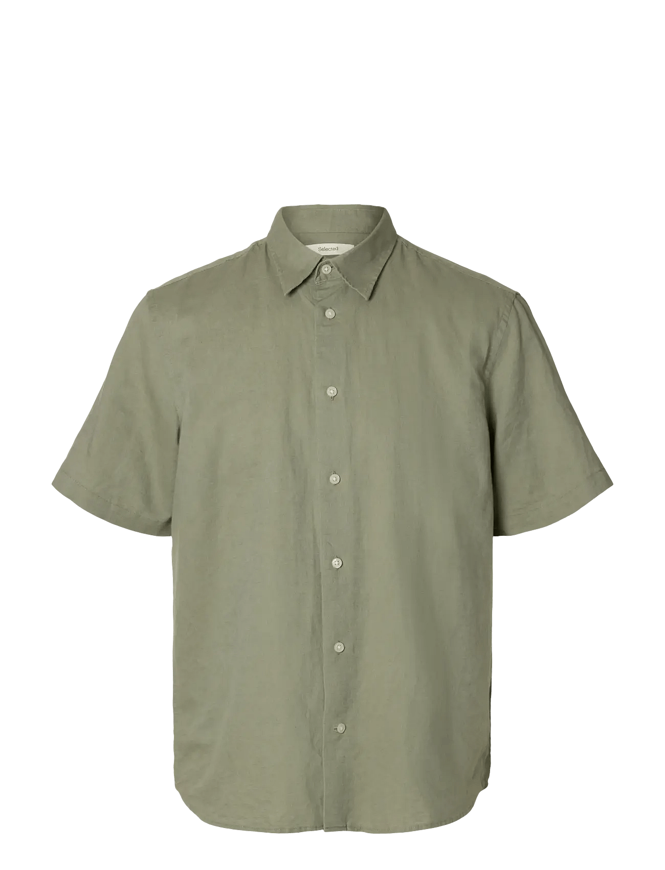 Selected | Slmregclaus Clay Linenblend Ss Sht Noos | XL