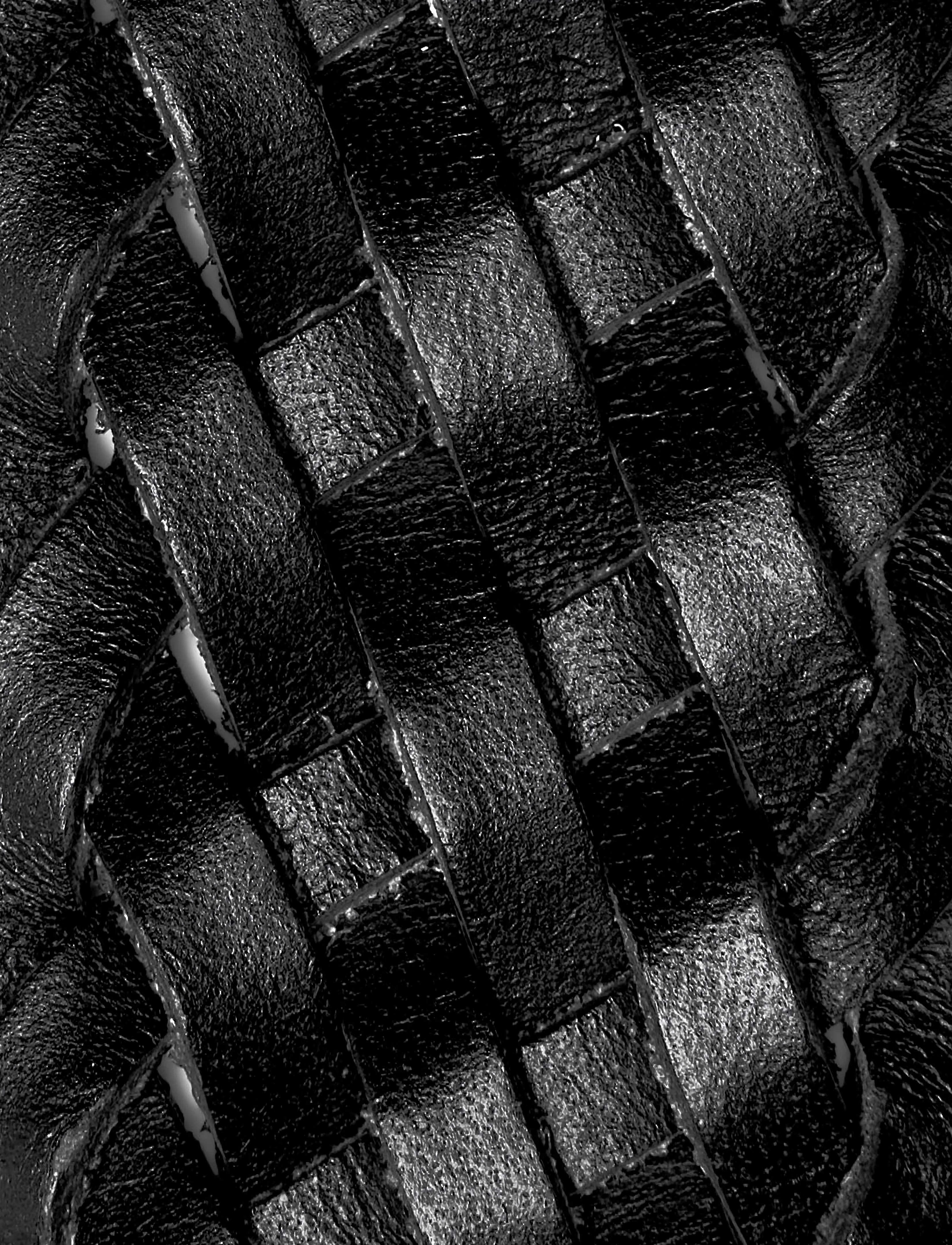 Selected - SLMLOUIS BRAIDED LEATHER BELT - black - 1