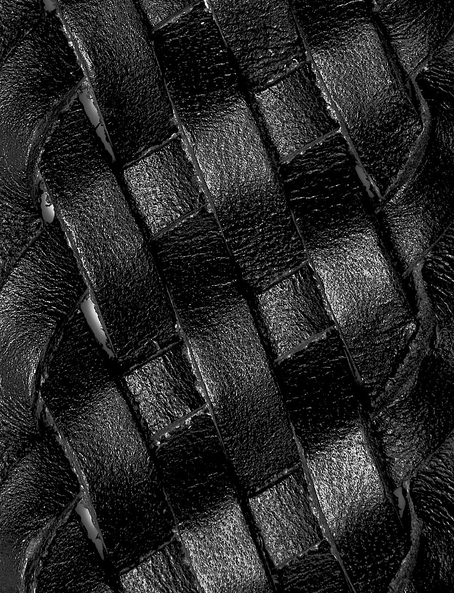 Selected - SLMLOUIS BRAIDED LEATHER BELT - black - 1
