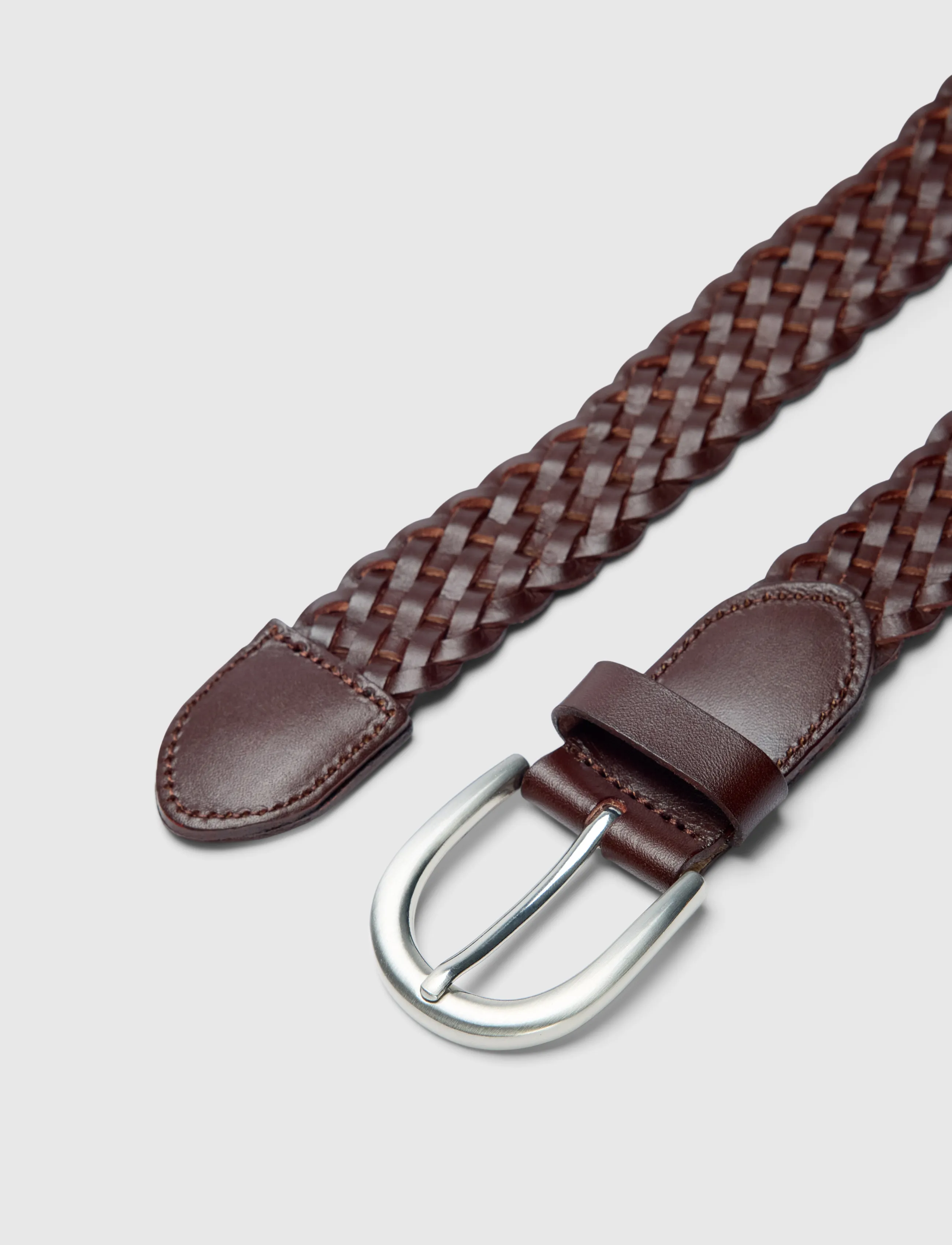 Selected - SLMLOUIS BRAIDED LEATHER BELT - delicioso - 2