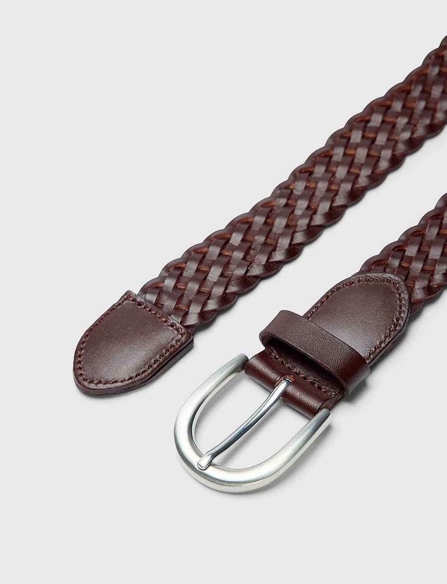 Selected - SLMLOUIS BRAIDED LEATHER BELT - delicioso - 2