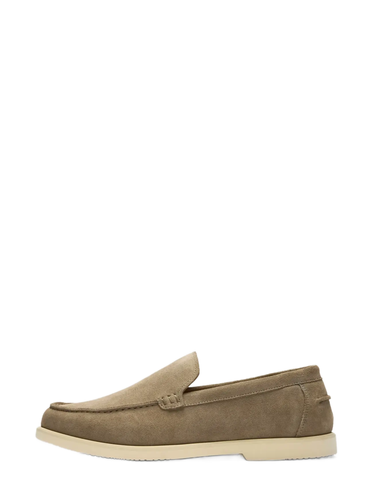 Selected Slhowen Suede Clean Loafer, 41, Schuhe, Beige - Loafers, Männerswear