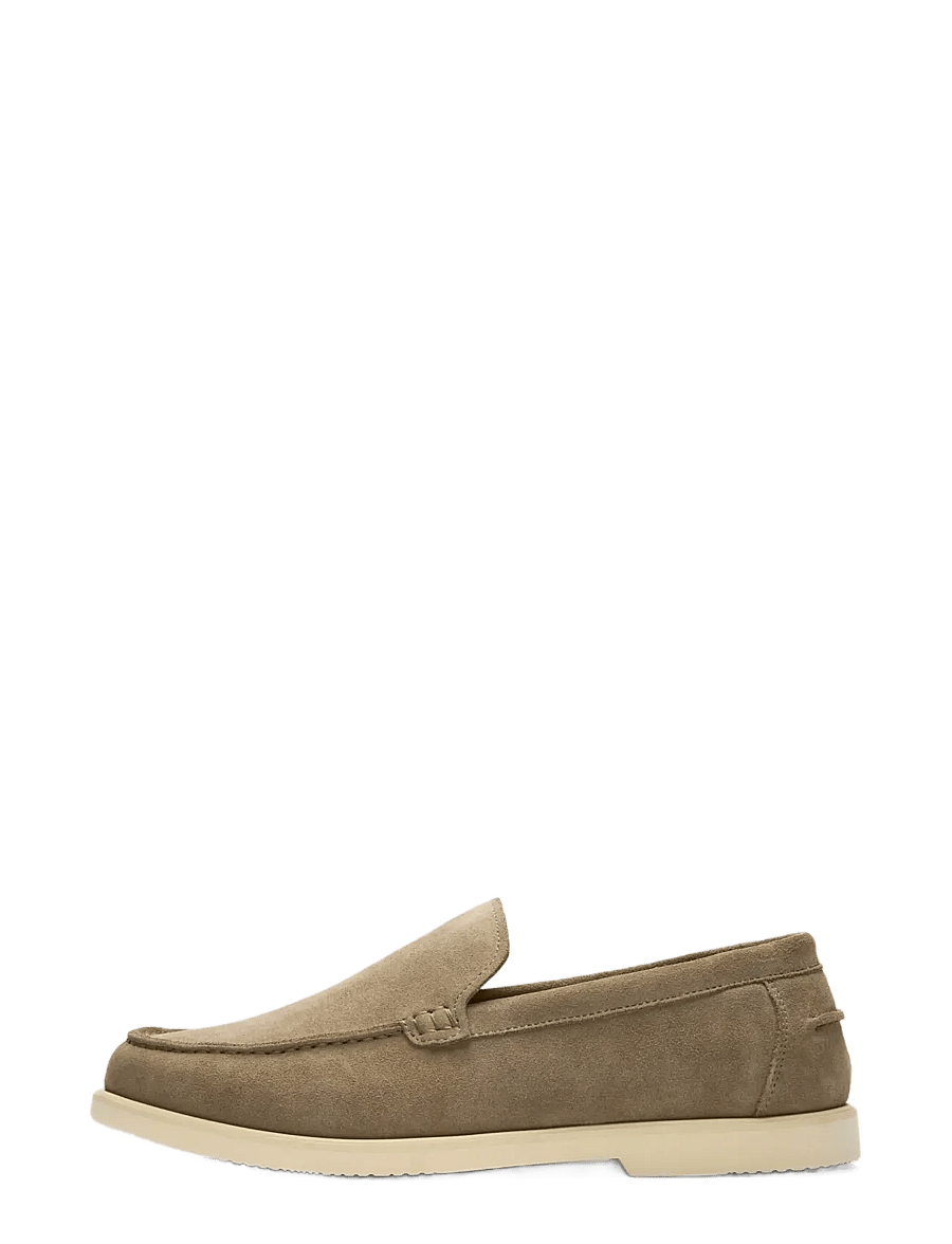 Selected - SLHOWEN SUEDE CLEAN LOAFER - shop efter anledning - greige - 0
