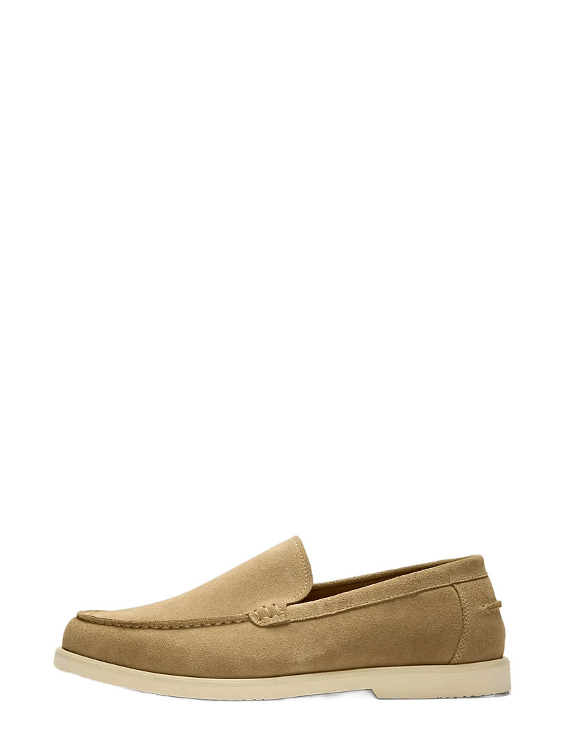 Selected - SLHOWEN SUEDE CLEAN LOAFER - kollektionen - sand - 0