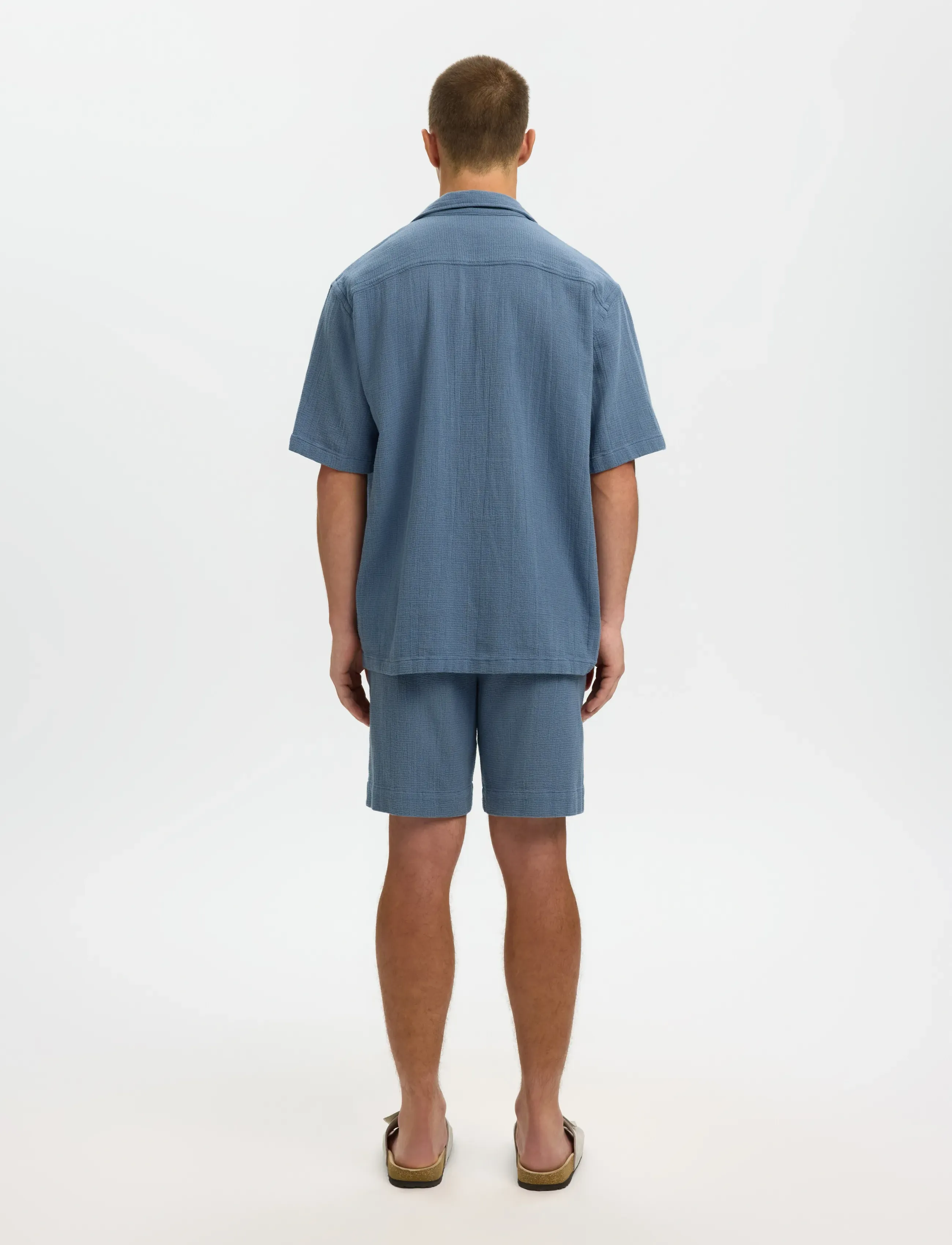 SELECTED Slhrlxcal Ss Shirt Resort kortärmade skjortor herr – bild 2