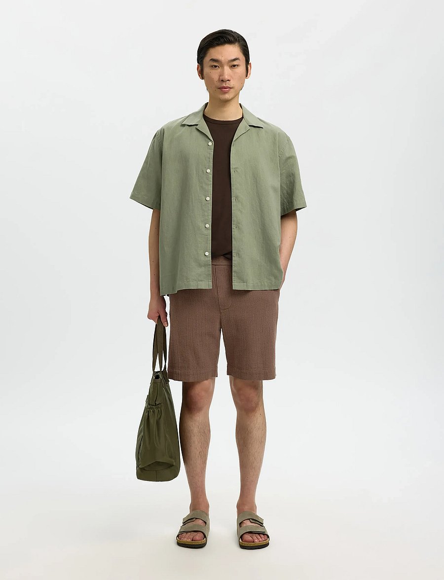 Selected - SLHREGCAL SHORTS - freizeitshorts - chocolate chip - 3